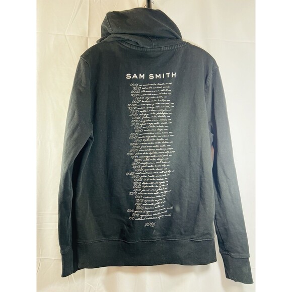 Sam Smith 2018 Thrills Tour Black Zip Hoodie Sz M - Picture 9 of 12